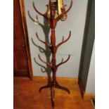 Victorian mahogany hall stand