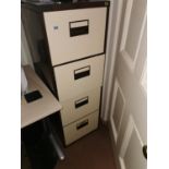 Metal office filing cabinet