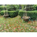 Pair of terracotta planters.