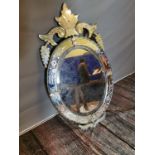Venetian wall mirror.
