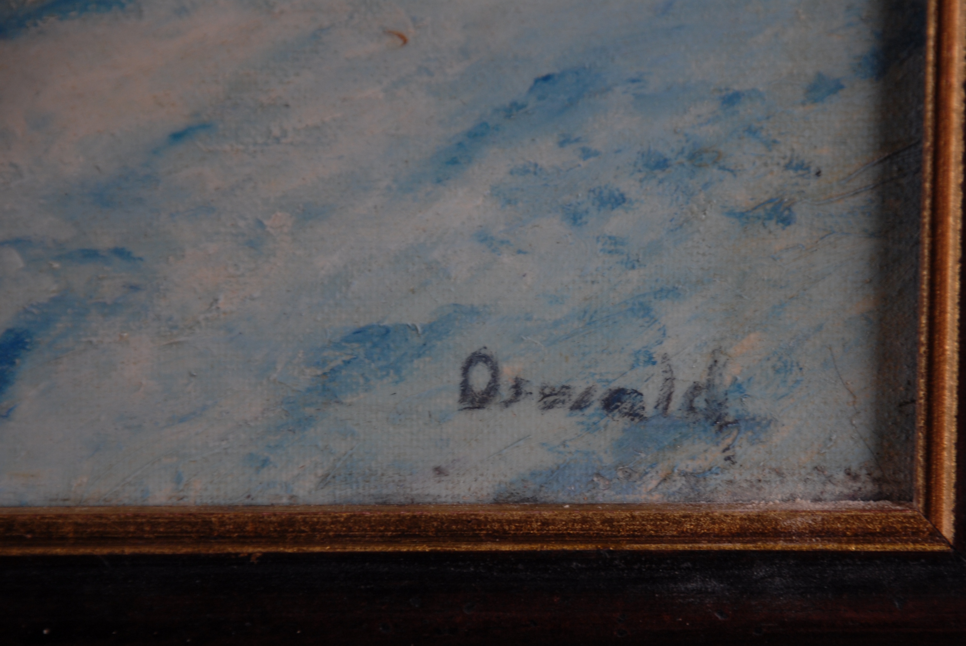 Dipinto olio su tela raff. ''CERVINO INNEVATO''. Firma non identificata in basso a destra. XX - Image 3 of 4