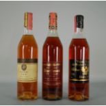 Tre Cognac di vario invecchiamento: - Cognac LE GOUVERNEUR 'Tre stelle'. Prodotto cooperativa