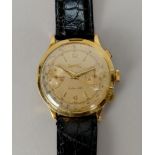 EBERHARD. Orologio da uomo in oro giallo 18 kt., modello Chrono Extra-Fort, a carica manuale '