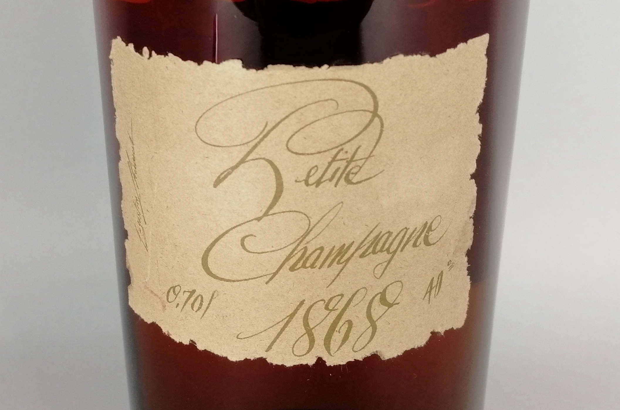 Cognac CHARLES LHERAUD - Domaine de Lasdoux, Petite Champagne, Vintage 1868. Imbottigliamento - Image 2 of 5