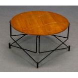 BBPR. Wood and iron coffee table