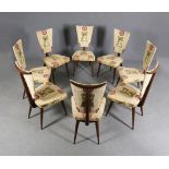 VITO LATIS. Eight mahogany chairs. Published
