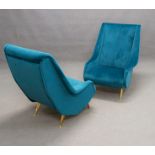 I.S.A. BERGAMO. Pair of armchairs