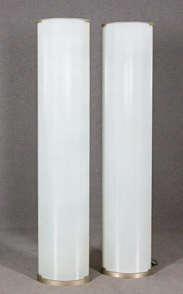 GIO PONTI-FONTANA ARTE. Two Pirellone floor lamps