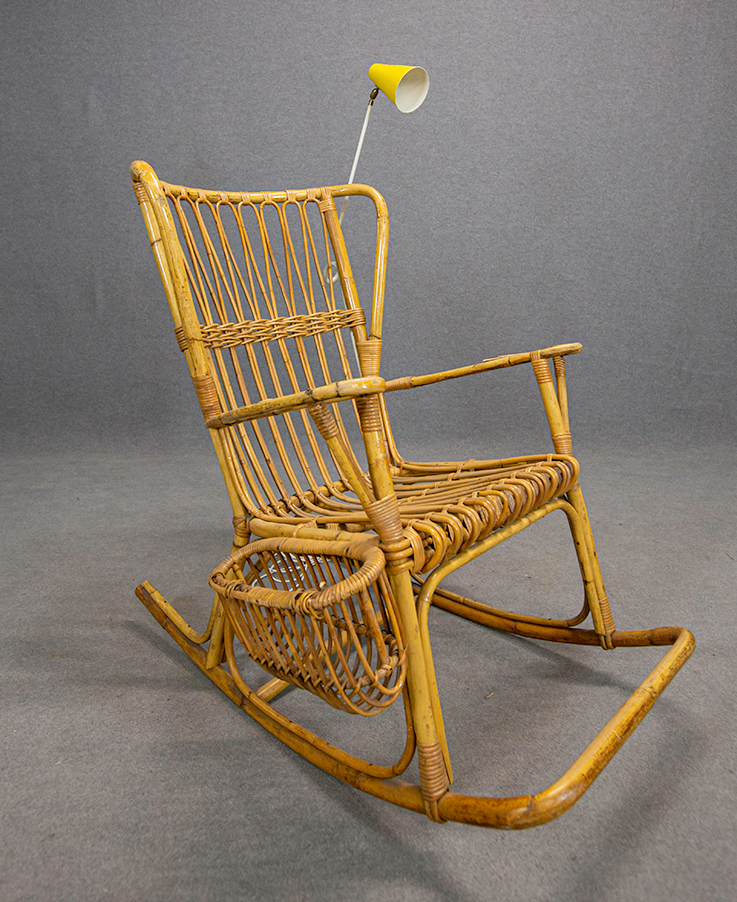 PAOLO MALCHIODI-GERVASONI. Wicker rocking chair