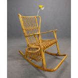 PAOLO MALCHIODI-GERVASONI. Wicker rocking chair