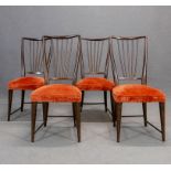 PAOLO BUFFA. Set of four chairs