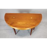 PAOLO BUFFA. Mahogany console with folding top