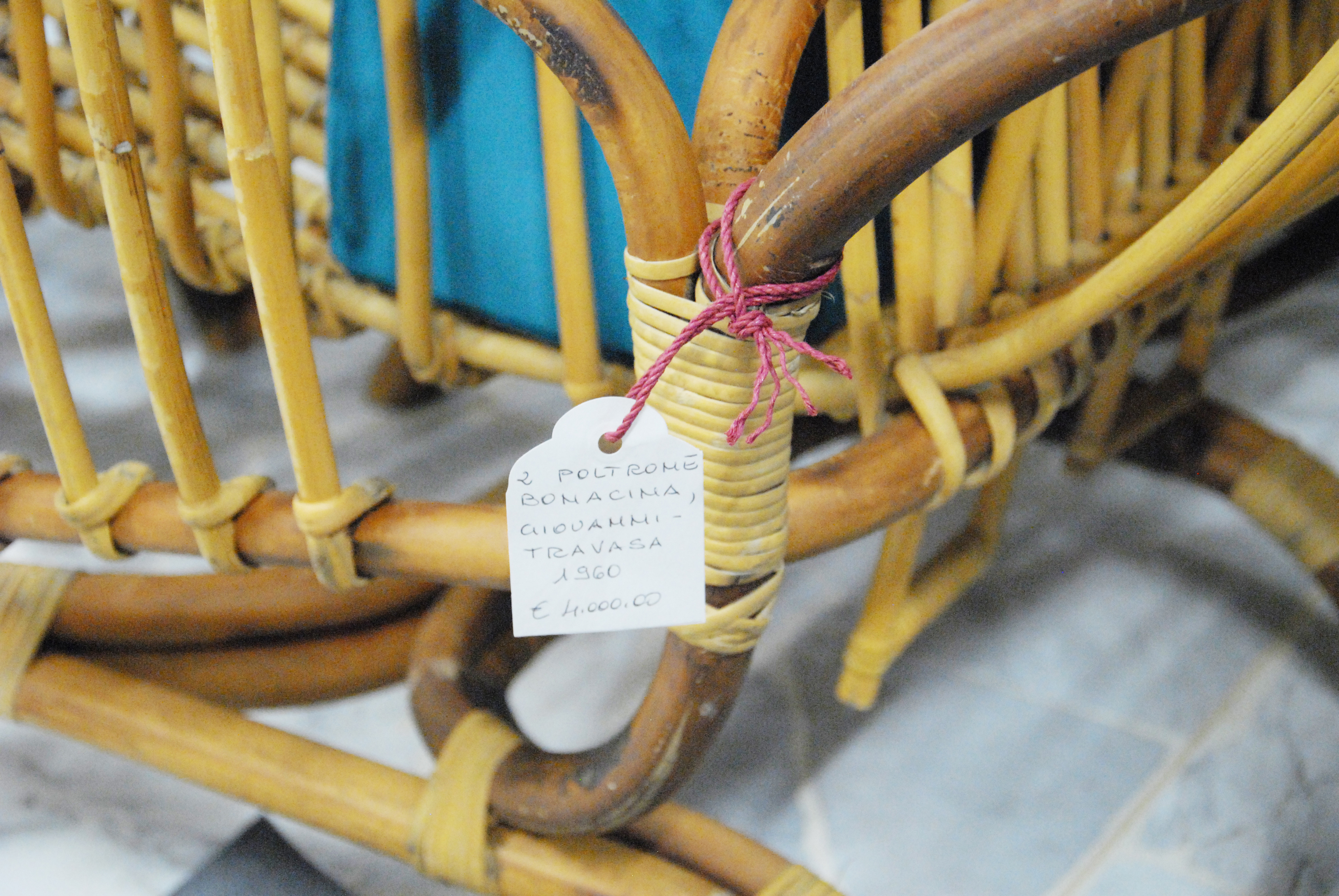 GIOVANNI TRAVASA-BONACINA. Two rattan armchairs - Image 4 of 4