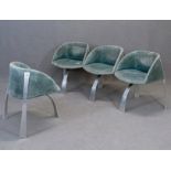 GIOVANNI OFFREDI-SAPORITI. Four P80 armchairs