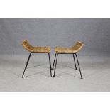 TITO AGNOLI (Attr.). Pair of stools