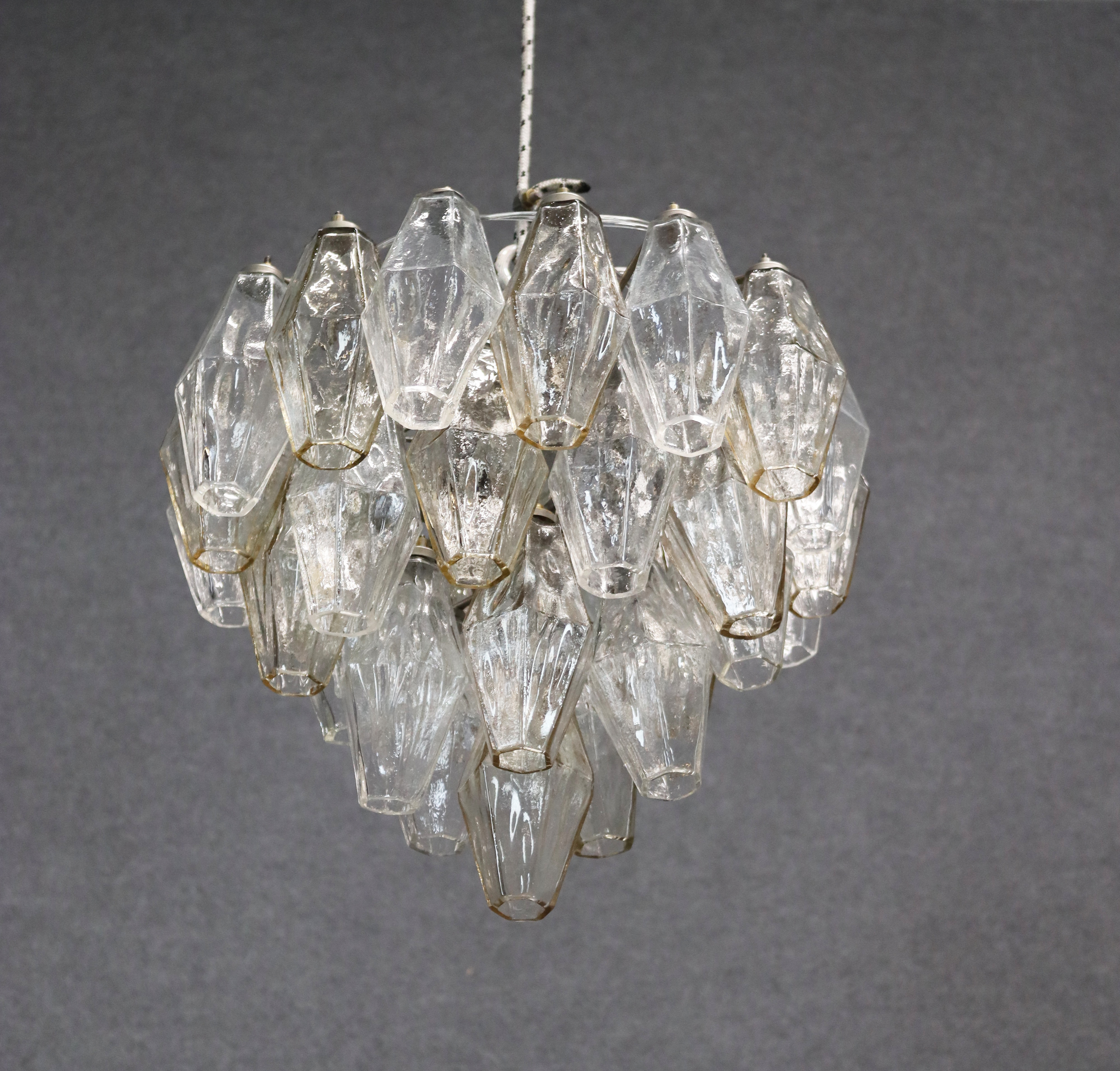 CARLO SCARPA for VENINI. Poliedri chandelier - Image 2 of 3