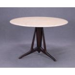 ICO PARISI (Attr.). Table with marble top