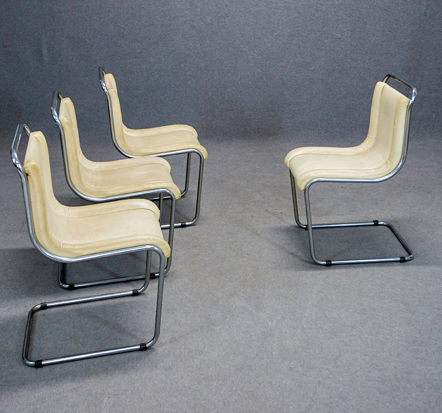 ICO PARISI - F.LLI LONGHI. Set of four chairs - Image 2 of 4