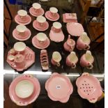 ROYAL WINTON PINK PETUNIA TEA SERVICE