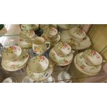 ROYAL DOULTON MOSS ROSE V2247 BONE CHINA TEA SET