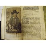 WILLIAM DUGDALE, WARWICKSHIRE LEATHER BOUND VOLUME WITH ILLUSTRATIONS, FRONTSAPIECE ABSENT,