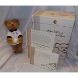 BOXED STEIFF LIMITED EDITION RED BLOND PRINCE HARRY'S 21ST BIRTHDAY BEAR WITH CERTIFICATE