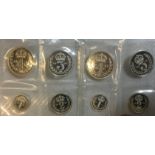 TWO SILVER PROOF MAUNDAY MONEY SETS 1995
