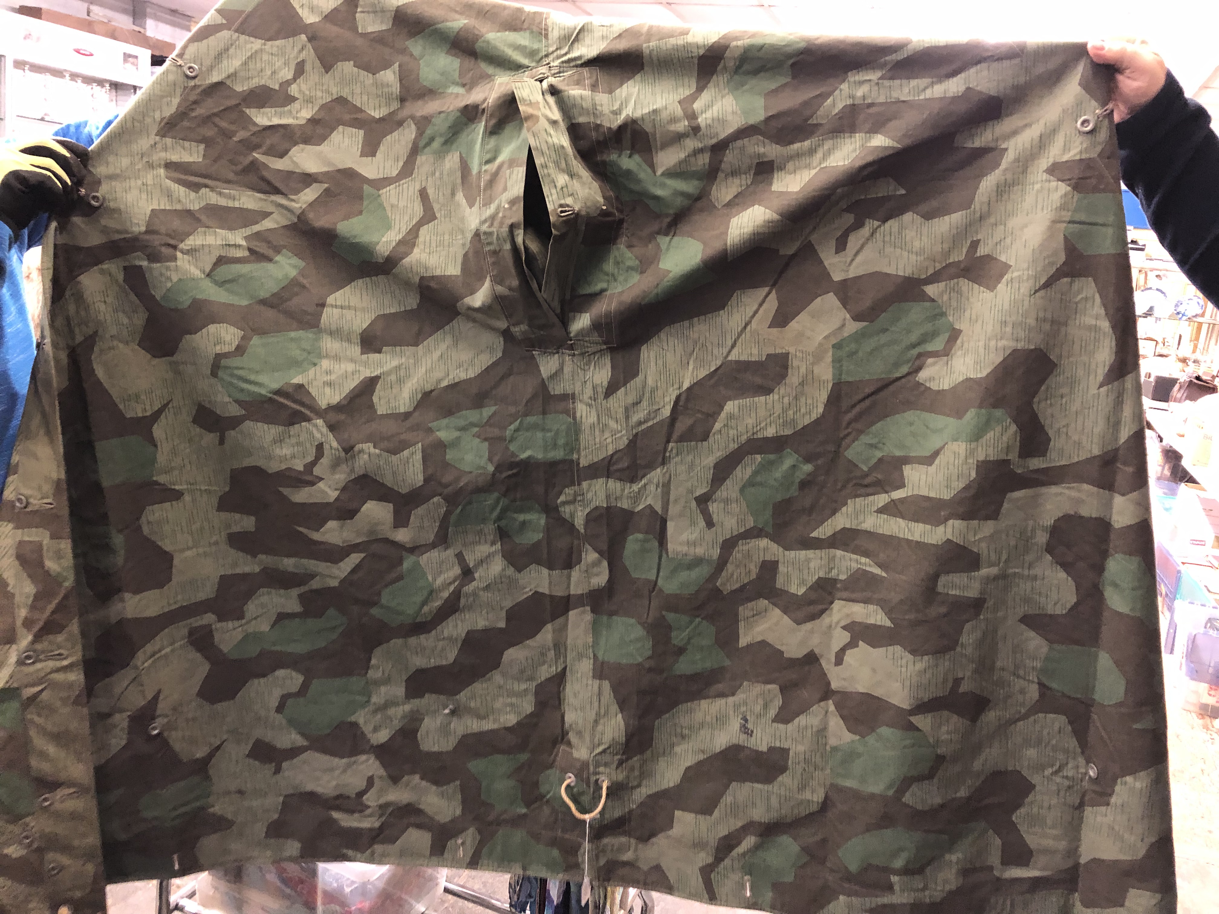 WWII GERMAN CAMOUFLAGE PONCHO TENT