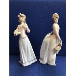 LLADRO FIGURINE 'INNOCENCE IN BLOOM' DATED 1996 AND A LLADRO FIGURINE 'BASKET OF LOVE' 7622 DATED