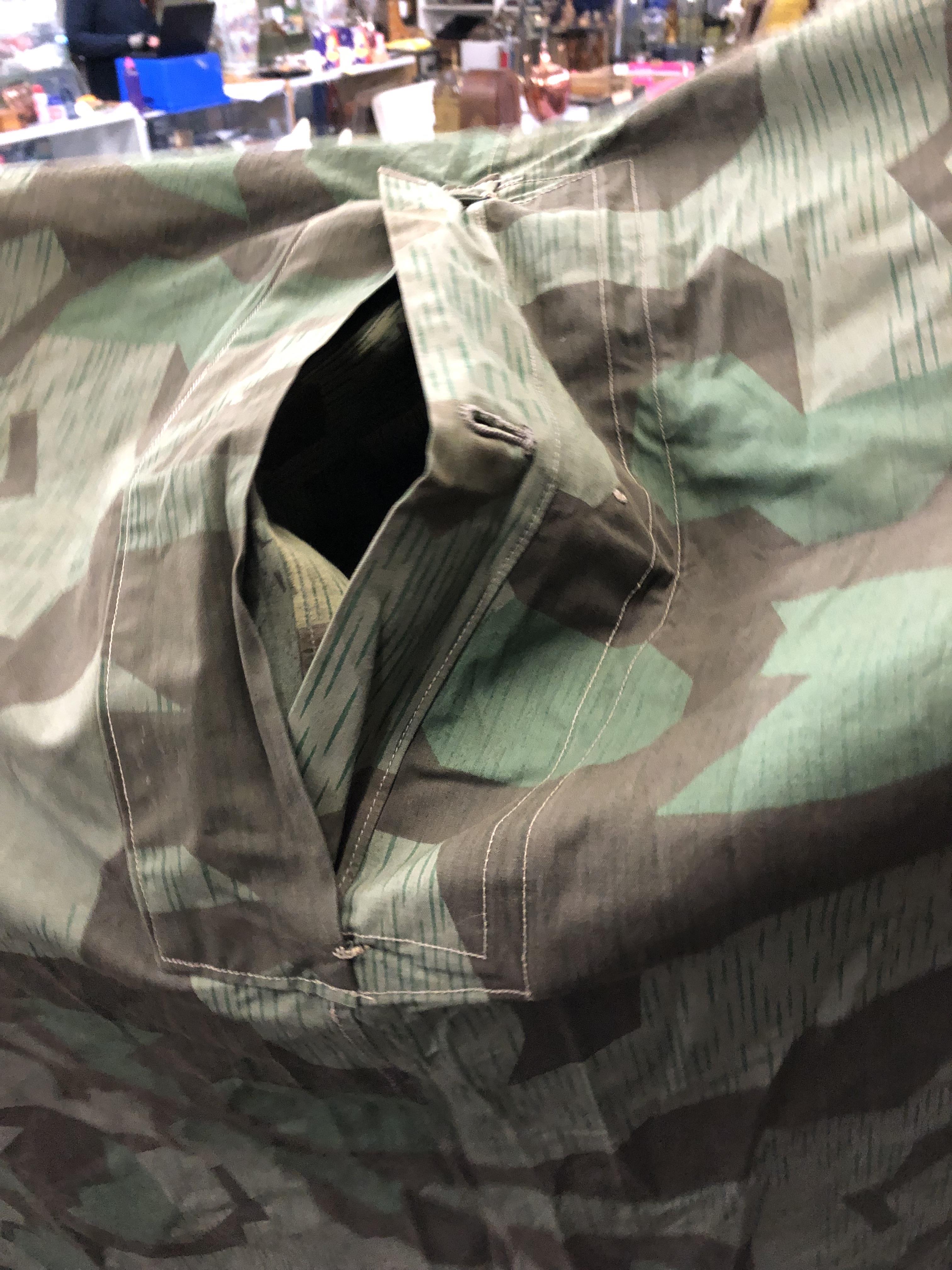 WWII GERMAN CAMOUFLAGE PONCHO TENT - Image 2 of 2