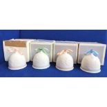 LLADRO SEASONAL BELLS - SUMMER BELL 7614, WINTER BELL 17616,