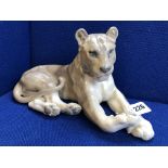 ROYAL COPENHAGEN RECUMBENT LIONESS 804