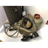 WWII GERMAN GAS MASK DATED 1940 WITH CANISTER