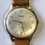 GENTLEMEN'S TIMOR WRIST WATCH ON LEATHER STRAP