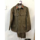 WWII JAPANESE WOOL FIELD UNIFORM AND TUNIC BREECHES