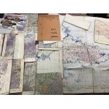 INTERESTING COLLECTION OF MILITARY RAF ORDNANCE MAPS OF FRANCE AND EUROPE