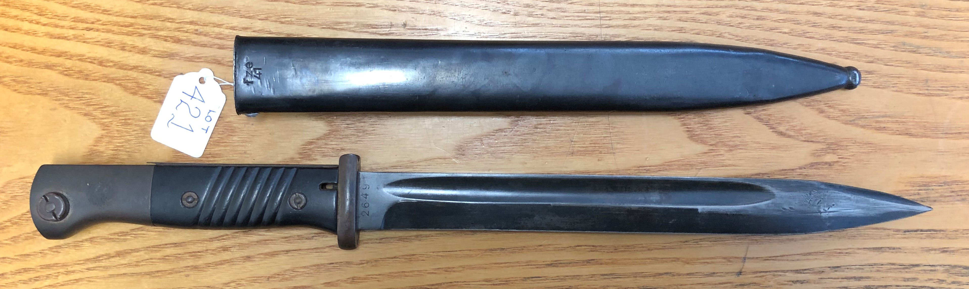 WWII GERMAN K-98 BAYONET WITH SCABBARD - Image 4 of 6