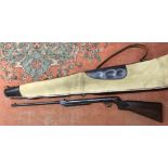 BSA AIR RIFLE IN CANVAS CASE - ACTION JAMMED