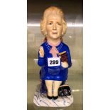 KEVIN FRANCIS LIMITED EDTIION 466/1000 MARGARET THATCHER PM CHARACTER JUG