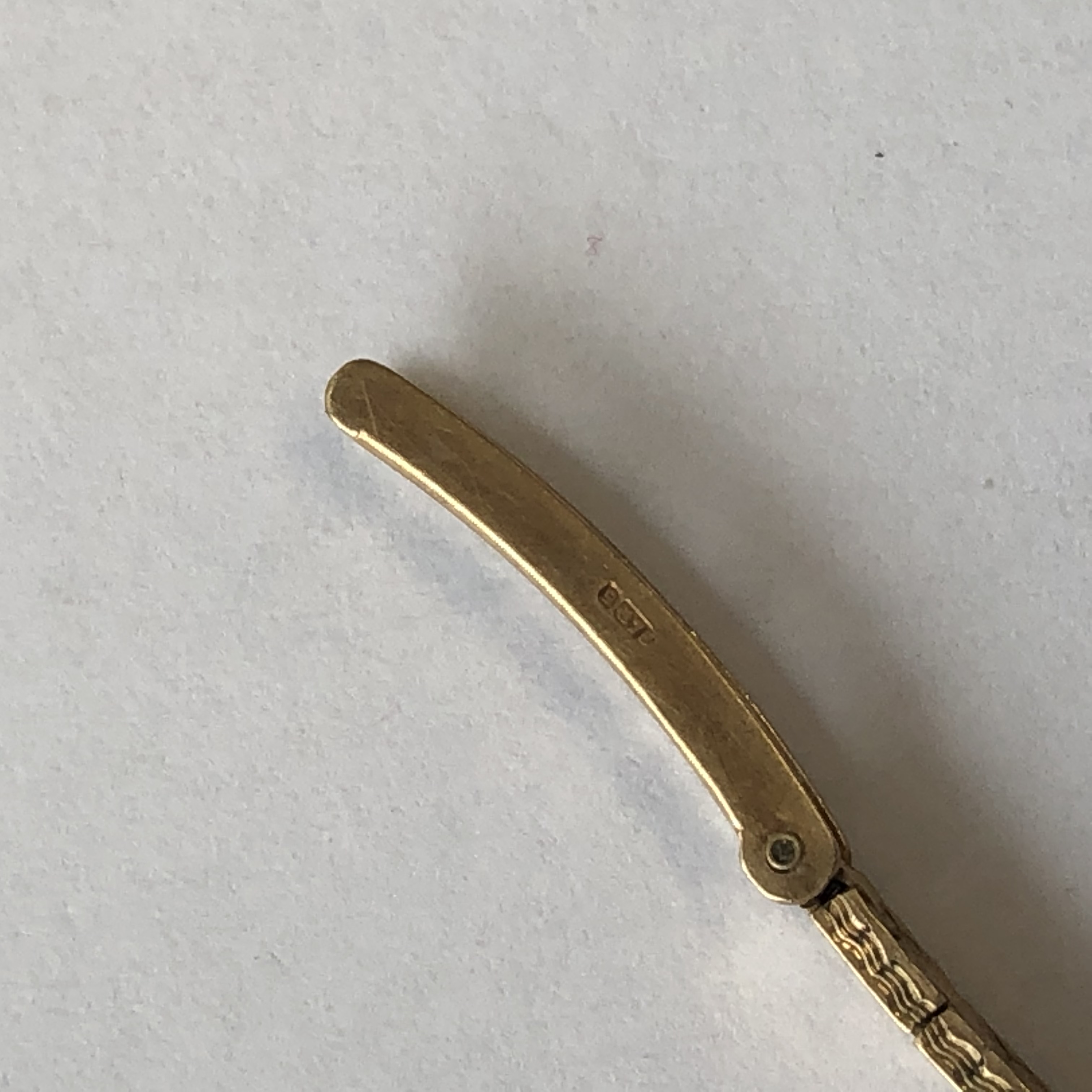 9CT GOLD AVIA WRIST WATCH ON 9CT GOLD BRACELET STRAP 13. - Image 6 of 6