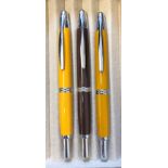 PILOT CAPLESS DECIMO FOUNTAIN PENS - YELLOW MUSTARD,