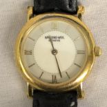 RAYMOND WEIL LADIES WRIST WATCH ON LEATHER STRAP