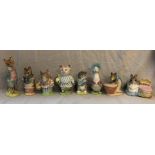 BESWICK BEATRIX POTTER FIGURES-LITTLE PIG ROBINSON,ANNA MARIA,HUNCA MUNCA,