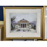 LITHOGRAPHIC PRINT OF L'ECOLE DE DESSIN POUR LA BOTANIQUE F/G 53 X 41CM APPROX