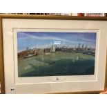 SIGNED LIMITED EDITION PRINT 52/500 BY NICHOLAS HELY HUTCHINSON 'THAMES RIVER CAPITAL',