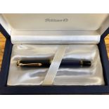 BOXED PELIKAN M800 SOUVERAN BLUE STRIPE FOUNTAIN PEN