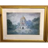 LITHOGRAPHIC PRINT OF L'ECOLE BEAUX ARTS OF A FRENCH MAUSOLEUM F/G 69 X 43CM
