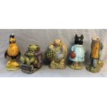 BESWICK BEATRIX POTTER FIGURES-MR JACKSON,PIGWIG,SIR ISAAC NEWTON,MR ALDERMAN PTOLEMY,