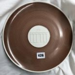 BERLIN PORCELAIN PLATE OF THE NUREMBERG GATE WITH BLUE SCEPTRE MARK TO VERSO 26CM DIA APPROX