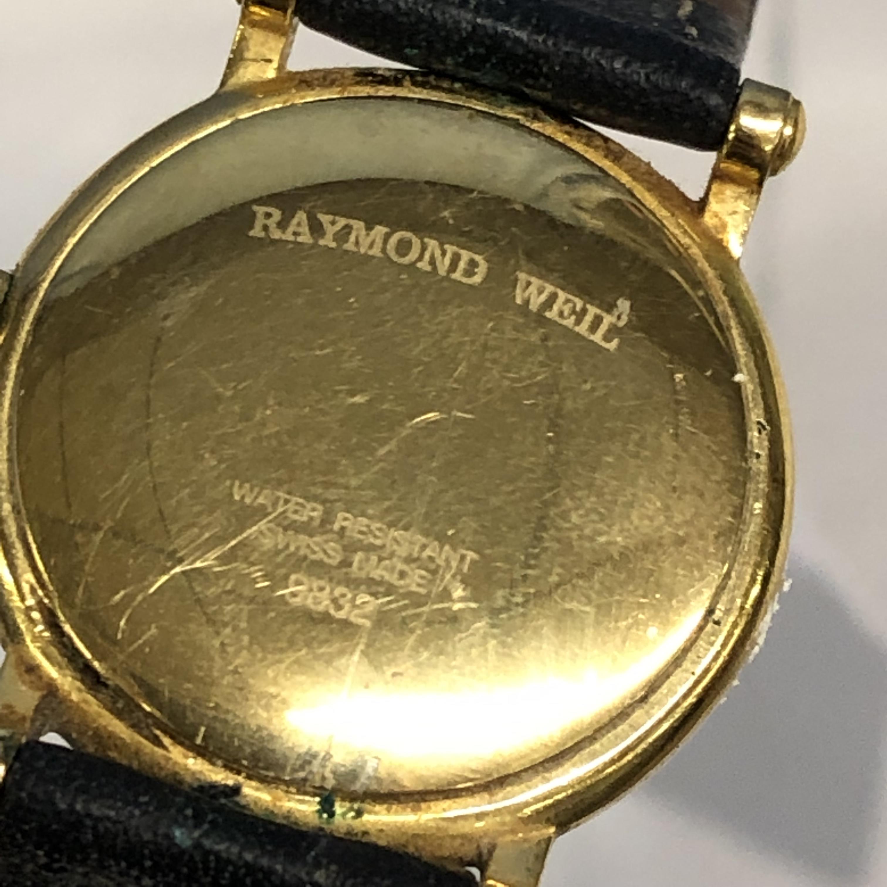 RAYMOND WEIL LADIES WRIST WATCH ON LEATHER STRAP - Image 3 of 4